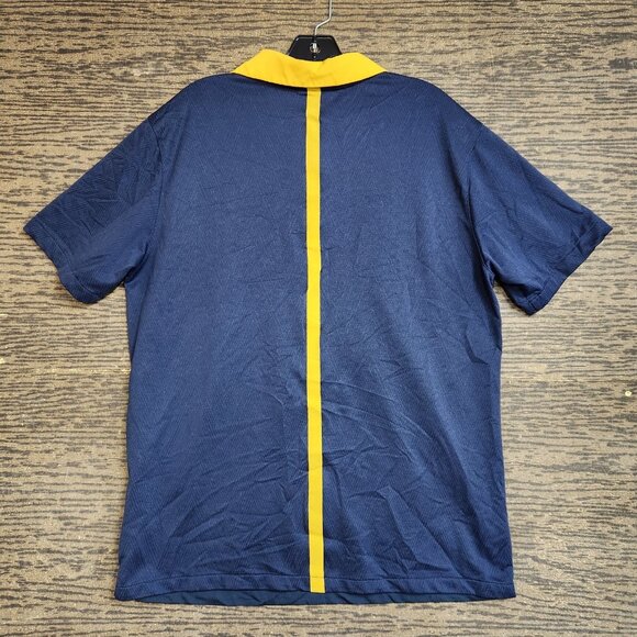 Nike California Cal Golden Bears Player Issue Dri-Fit Polo Shirt Size Large Navy - Picture 8 of 10